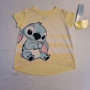 Disney Lilo & Sitch Youth Girls' Yellow Loose Stitch PJ T-Shirt